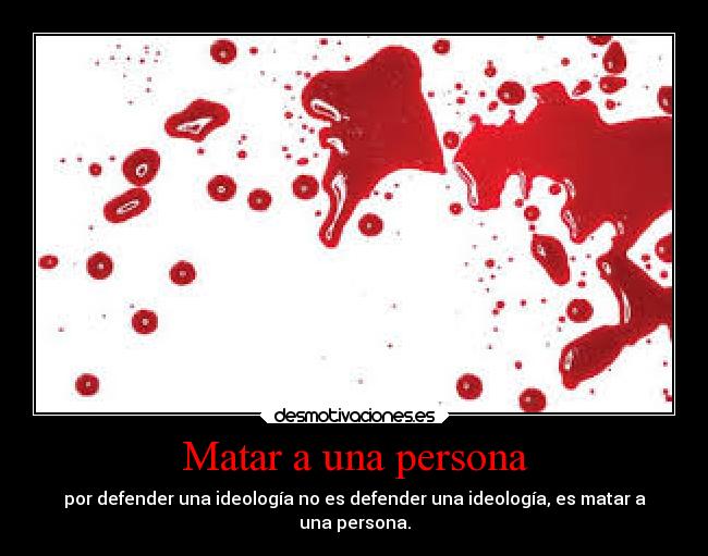 Matar a una persona - 