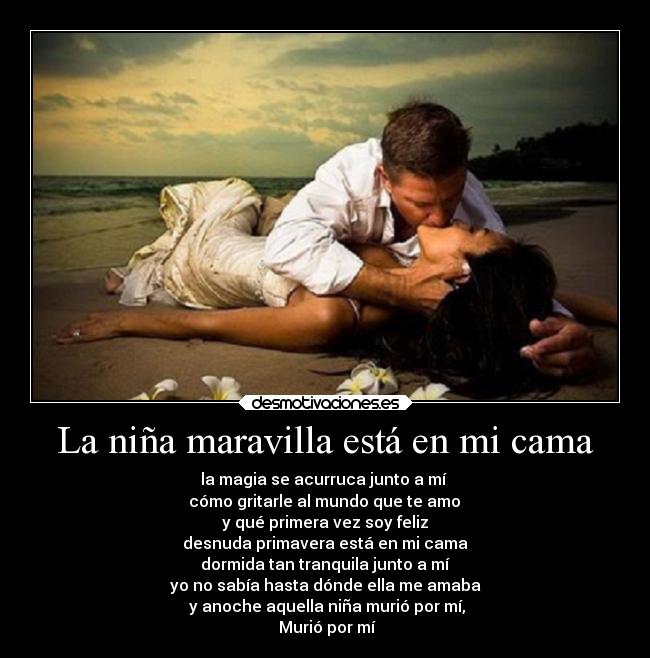 La niña maravilla está en mi cama - 