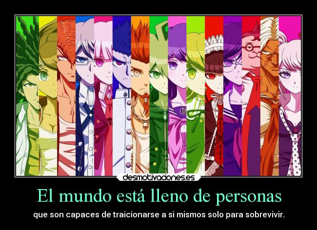 carteles mundo anime danganronpa clandominadores ejercitodemar desmotivaciones