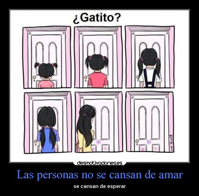 Las personas no se cansan de amar - 