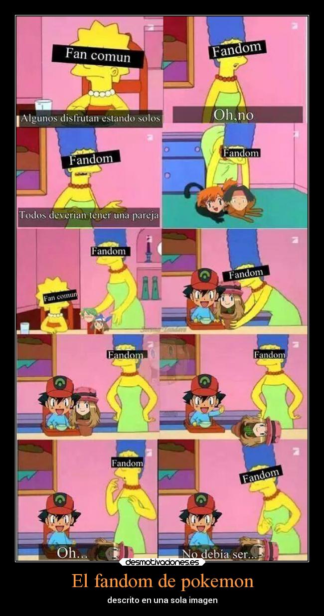 El fandom de pokemon - descrito en una sola imagen