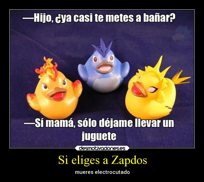 carteles pokemon anime videojuegos articuno zapdos moltres jugete desmotivaciones