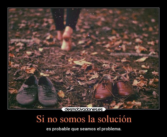 Si no somos la solución -