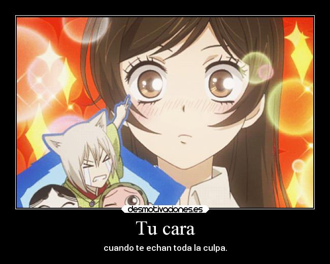 Tu cara - cuando te echan toda la culpa.