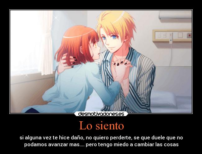 Lo siento -