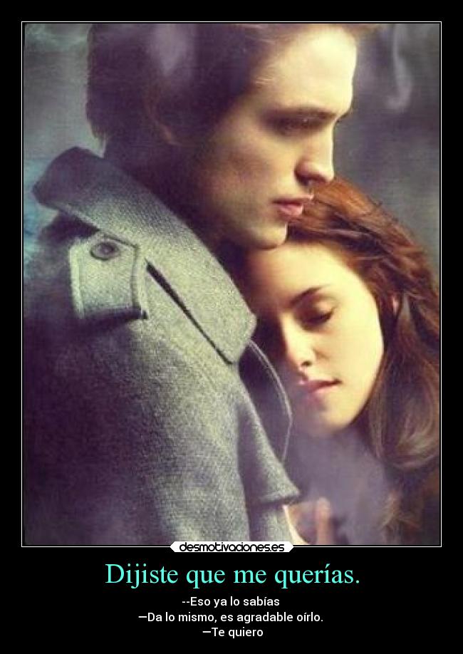 Dijiste que me querías. - 