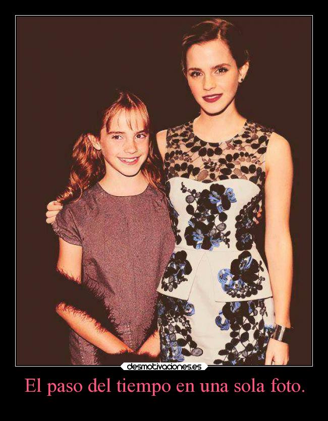 El paso del tiempo en una sola foto. -