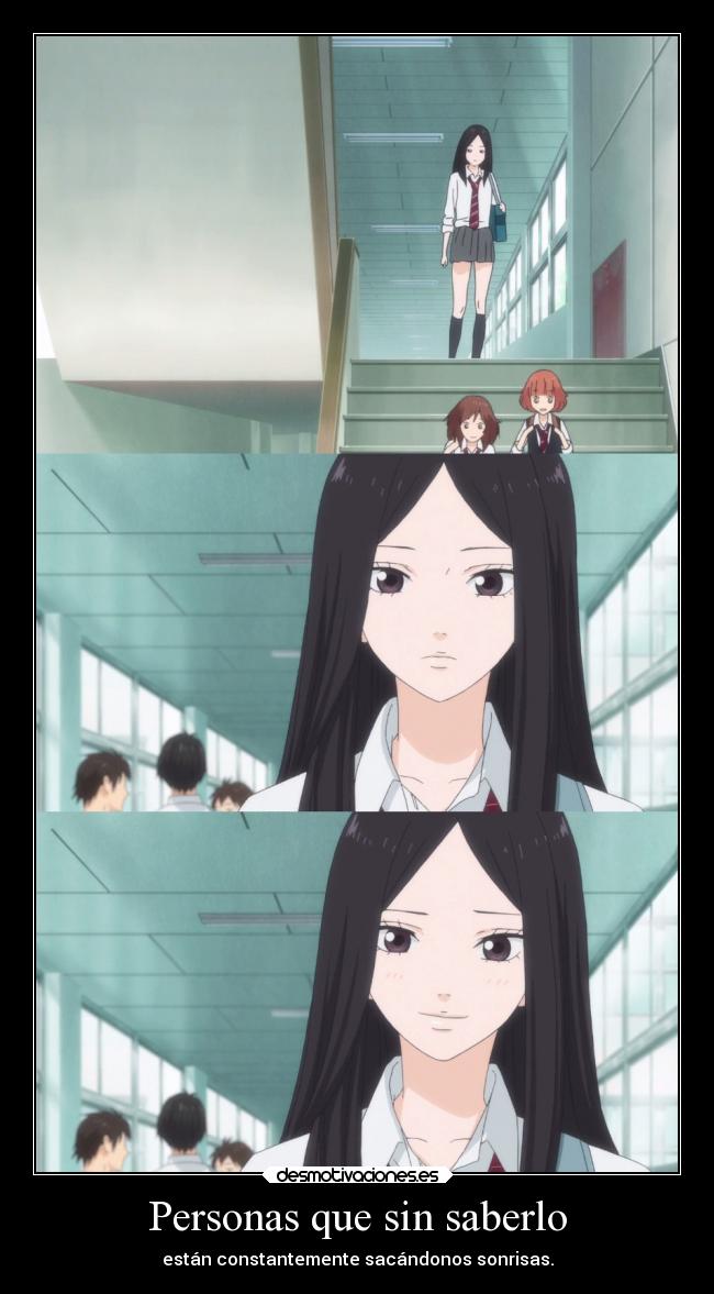 carteles sonrisa amor felicidad amistad amigos anime vida raptorhunters harukaze manga aoharuride murao desmotivaciones