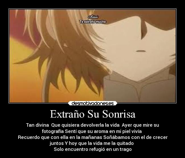 Extraño Su Sonrisa -