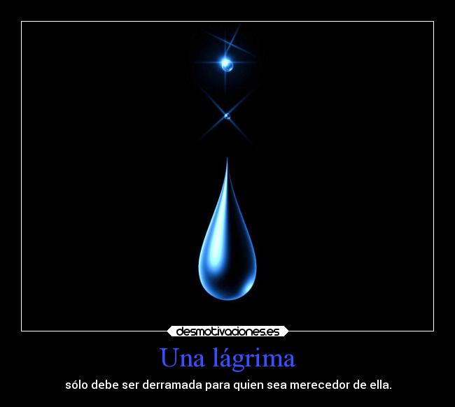 Una lágrima - 