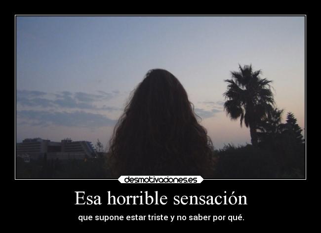 Esa horrible sensación -