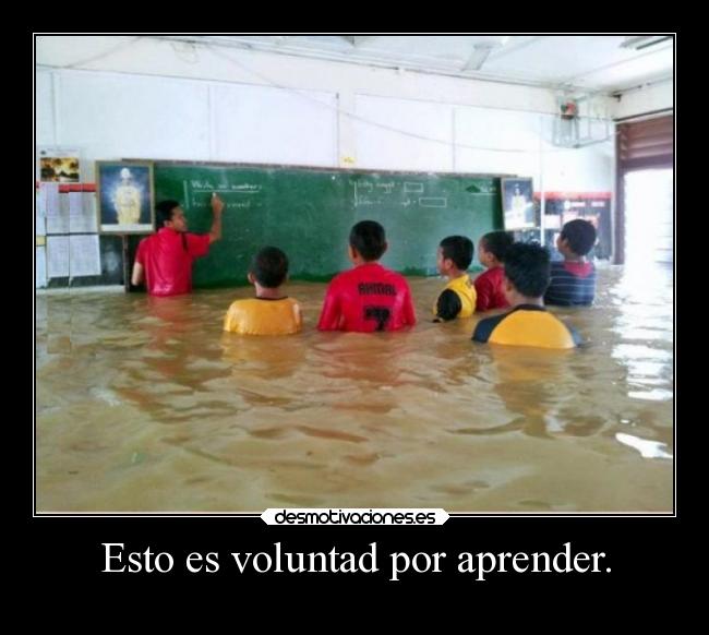 Esto es voluntad por aprender. -