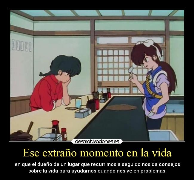 Ese extraño momento en la vida -