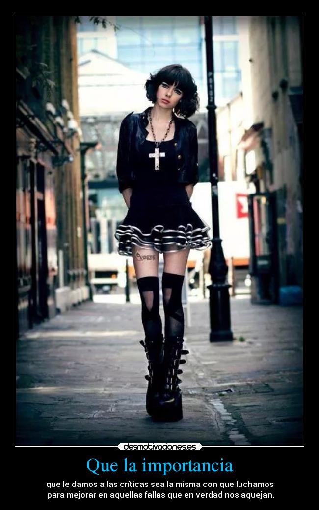 Que la importancia -