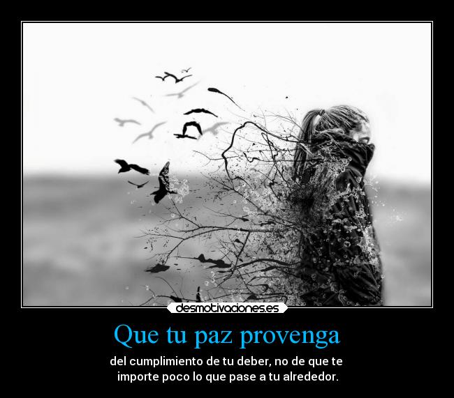 Que tu paz provenga - 
