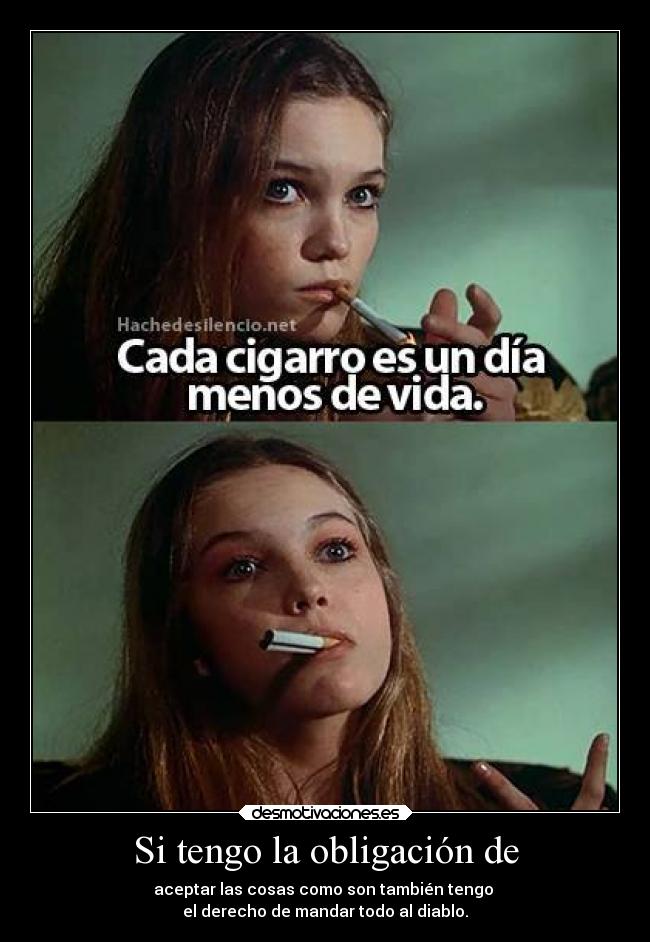 Si tengo la obligación de -