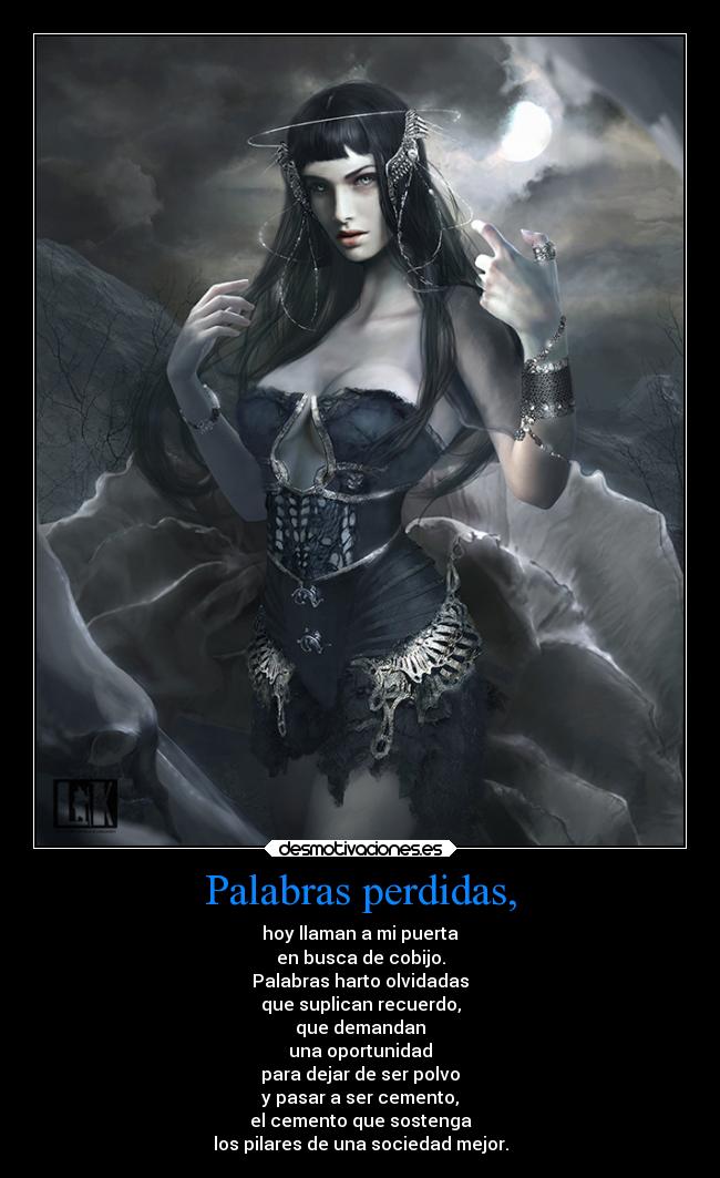 Palabras perdidas, -