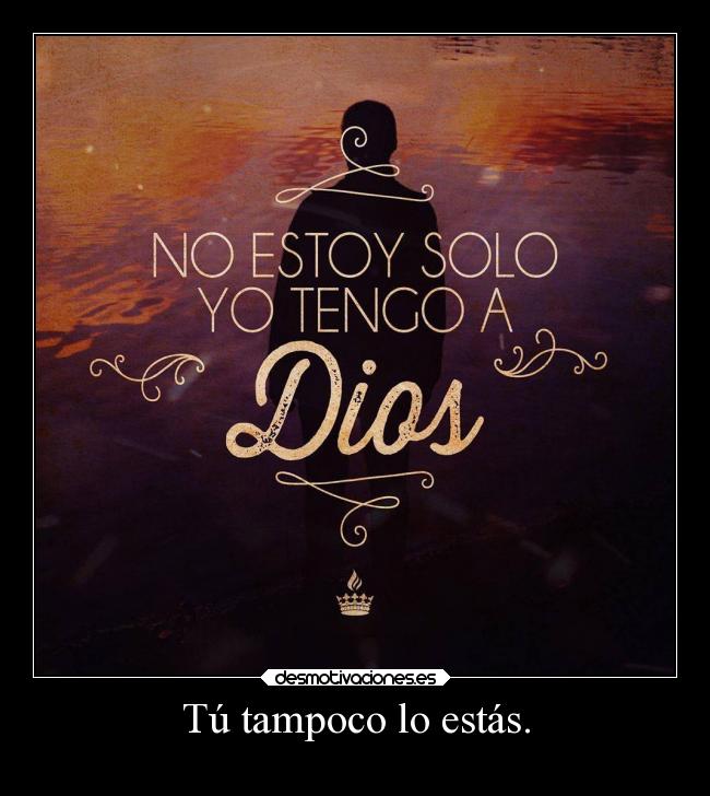 Tú tampoco lo estás. -