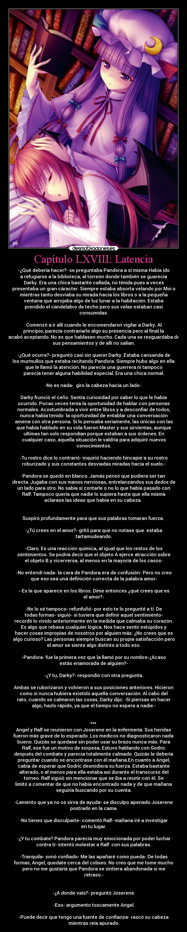 Capítulo LXVIII: Latencia - 