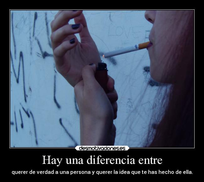 Hay una diferencia entre -