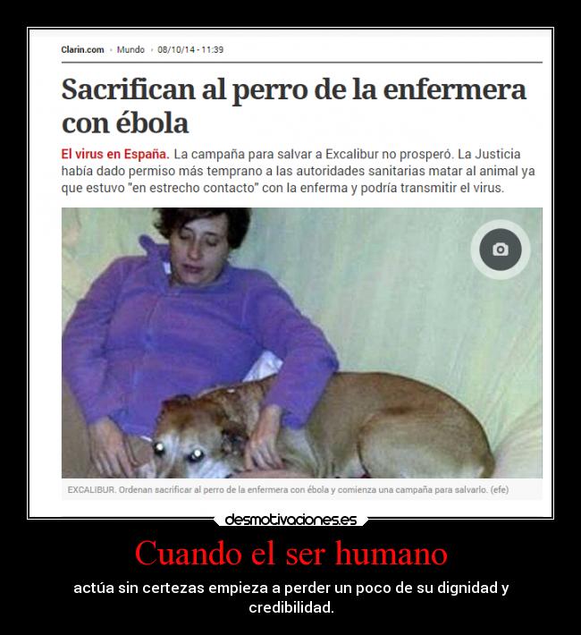 Cuando el ser humano -