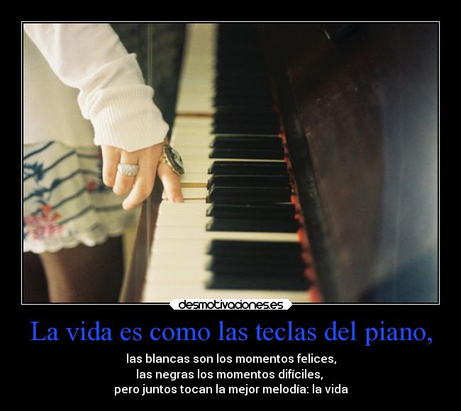 carteles vida vida sentimientos piano melodia desmotivaciones