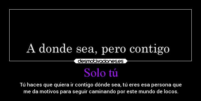 Solo tú -