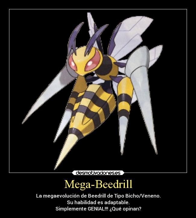 carteles videojuegos anime pokemon otaku devilbrigade mega beedrill rubi omega zafiro alfa genial opinar desmotivaciones