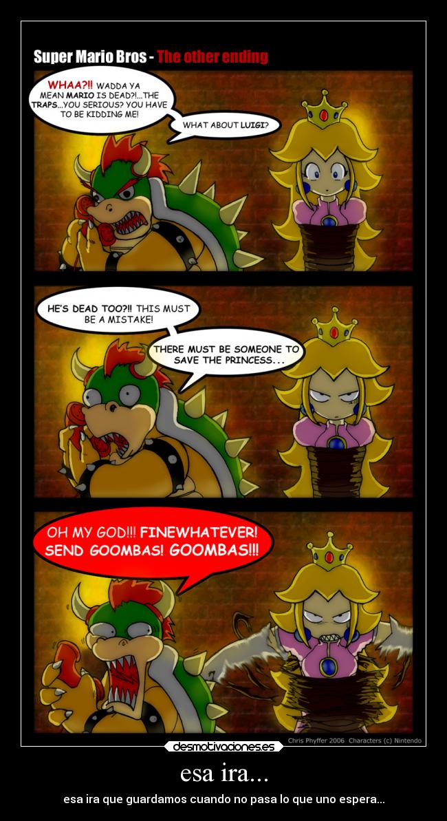 carteles videojuegos mario bros luigi peach bowser desmotivaciones