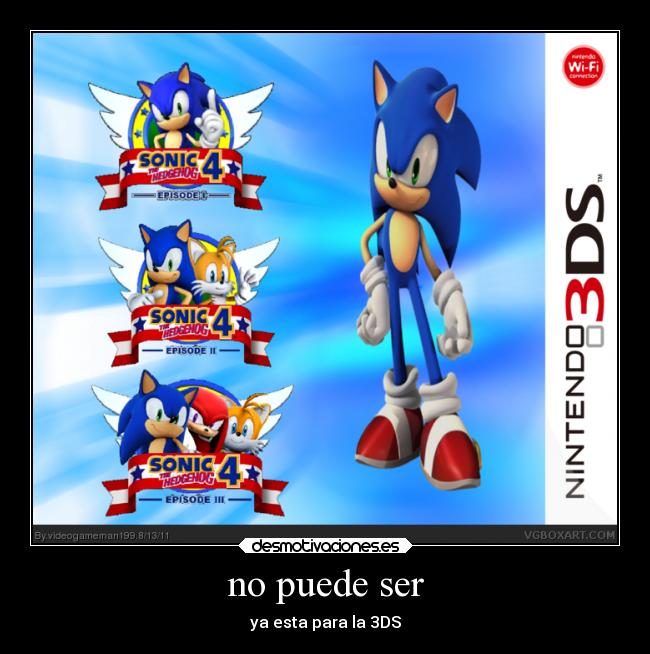 no puede ser - ya esta para la 3DS