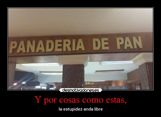 Y por cosas como estas, -