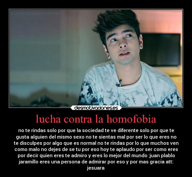 lucha contra la homofobia -