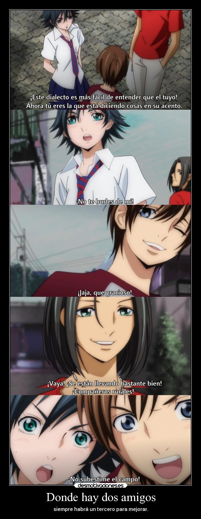 carteles amigos amistad amigos anime muchos mejorar cosas momento actitud raptorhunters desmotivaciones