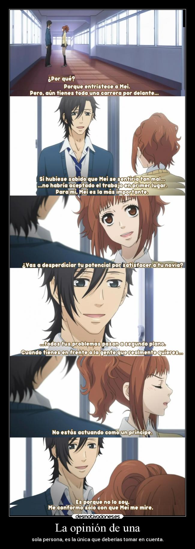 La opinión de una -