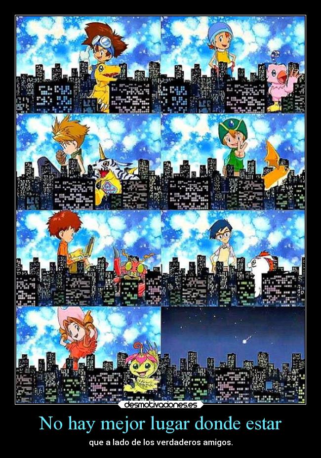 carteles amigos anime manga otaku cosplay digimon adventure ending espanol latino mimi sonar desmotivaciones