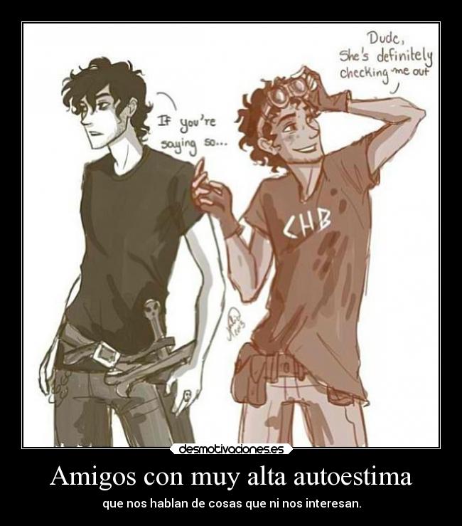 Amigos con muy alta autoestima -