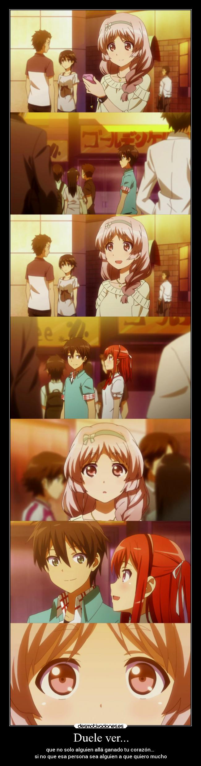 carteles amigos anime amor duele jurai ando tomoyo kanzaki hatoko kushikawa ino batoru nichijo kei naka desmotivaciones