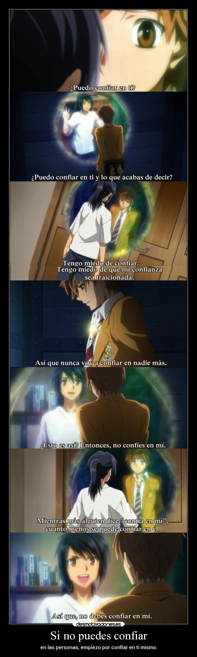 Si no puedes confiar -