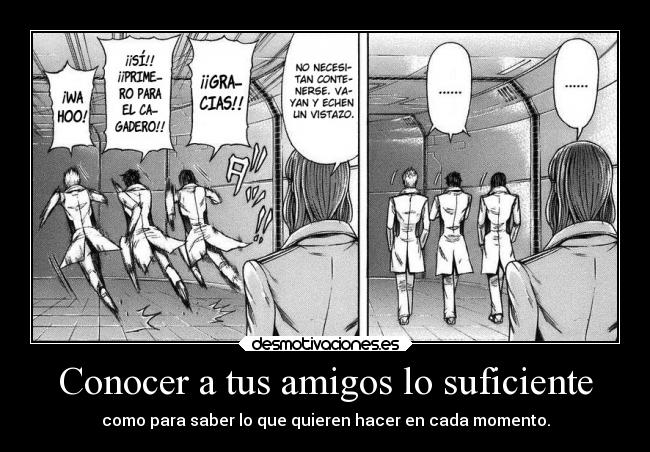 carteles amigos humor amistad amigos anime raptorhunters harukaze manga terraformars terra formars marte nave annex desmotivaciones