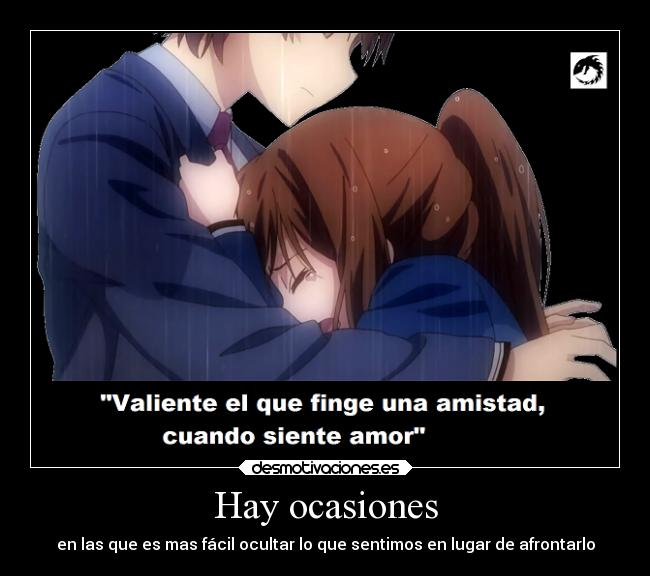 carteles amistad anime amor sakurasou aoyama nanami kanda sorata desmotivaciones