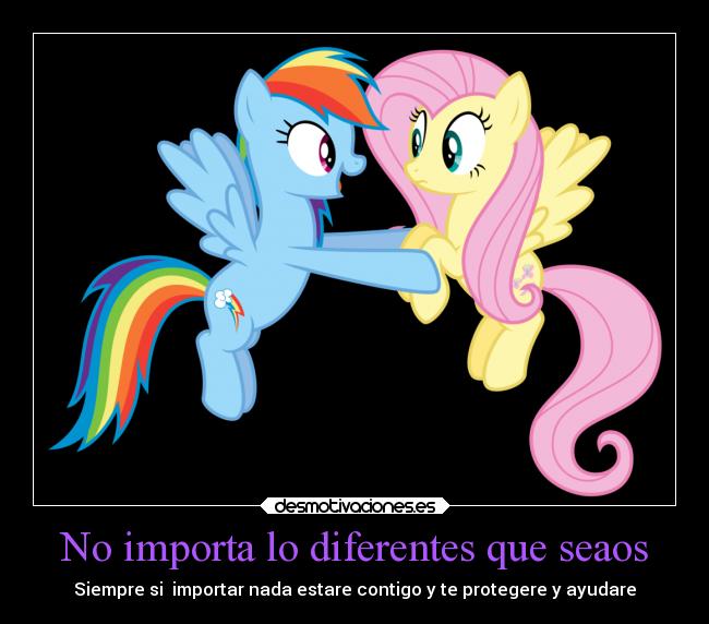 No importa lo diferentes que seaos -