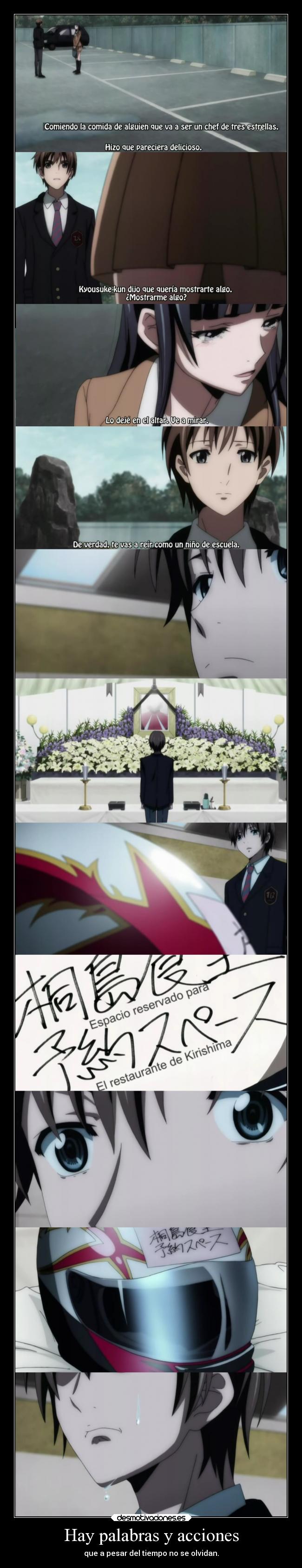 Hay palabras y acciones - 