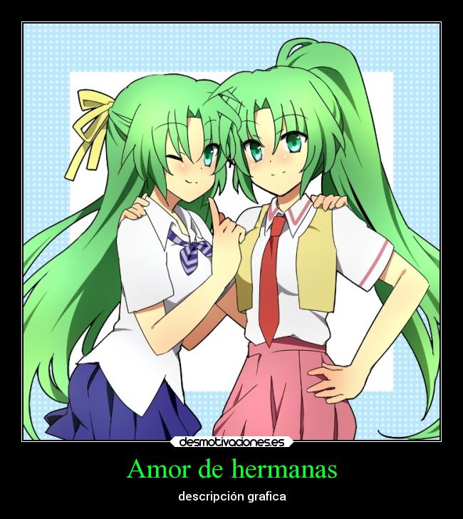 Amor de hermanas - descripción grafica