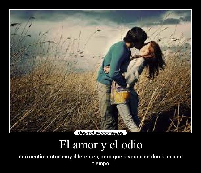 El amor y el odio -
