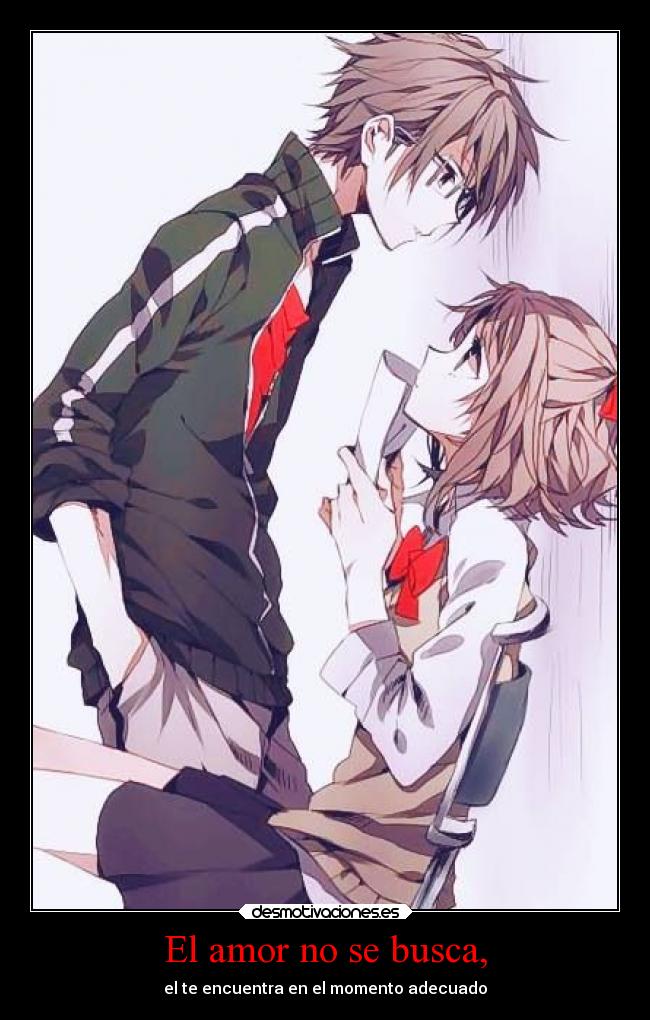 El amor no se busca, -