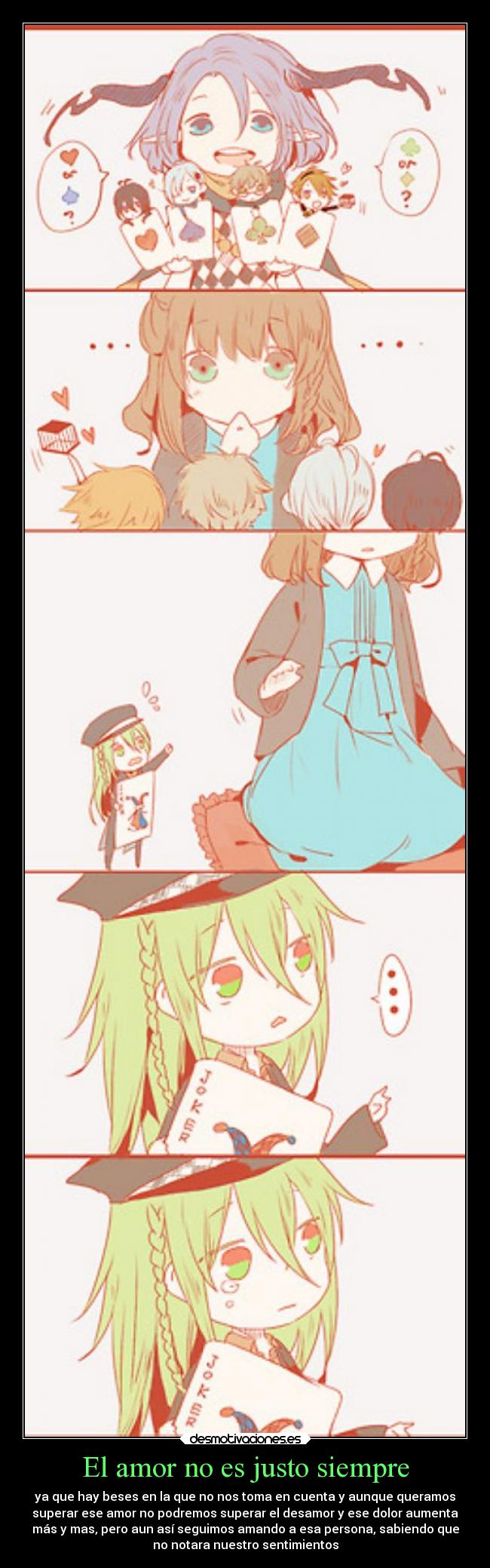 El amor no es justo siempre -