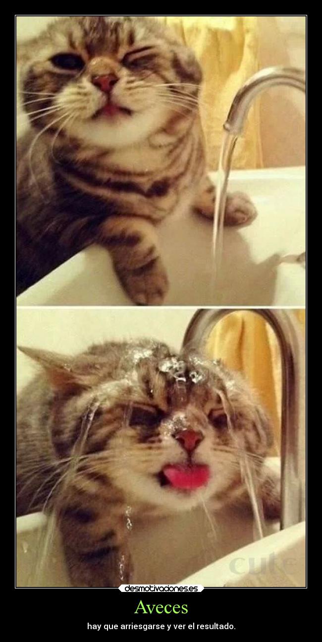 Aveces - hay que arriesgarse y ver el resultado.