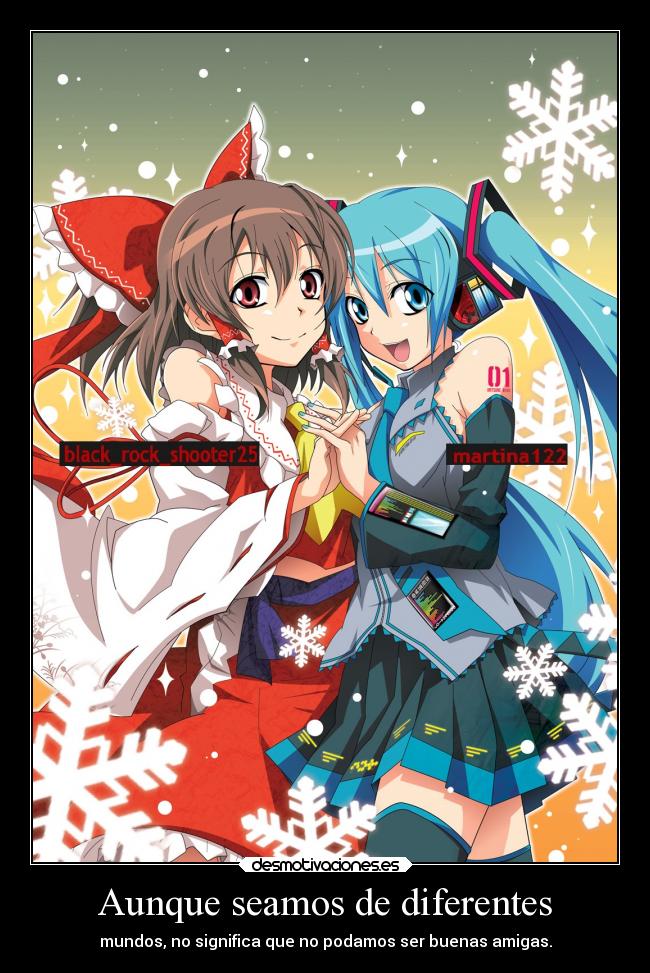 carteles anime amigos blackrockshooter25 martina122 tequiero desmotivaciones