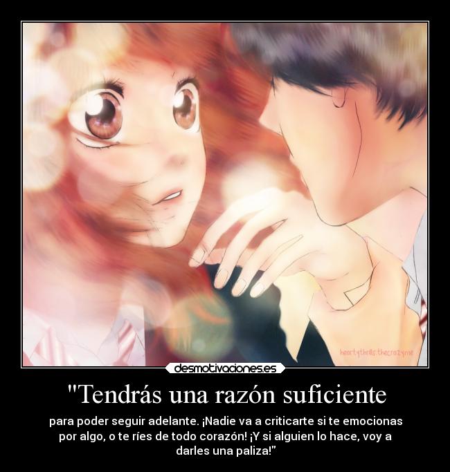 carteles anime aoharuride futaba kou desmotivaciones