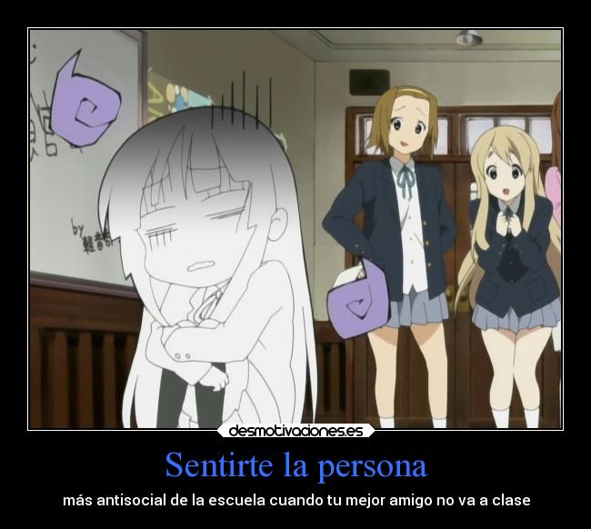 carteles anime ausencia antisocial desmotivaciones